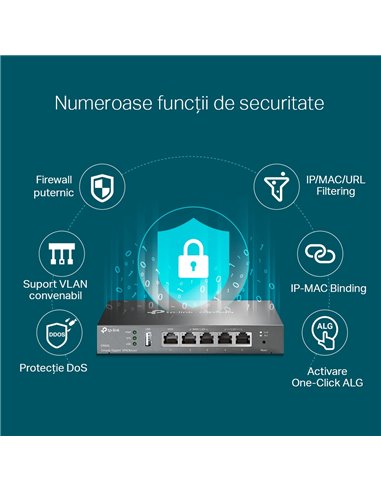 Router VPN TP-LINK ER605, Negru