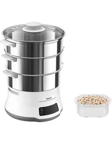 Aparat de gătit cu aburi Tefal VC502D10, Alb