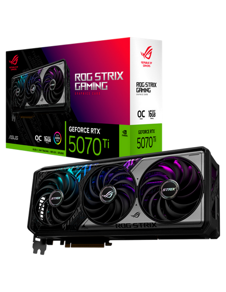 Placă Video ASUS ROG-STRIX-RTX5070TI-O16G-GAMING, 16GB GDDR7 265bit