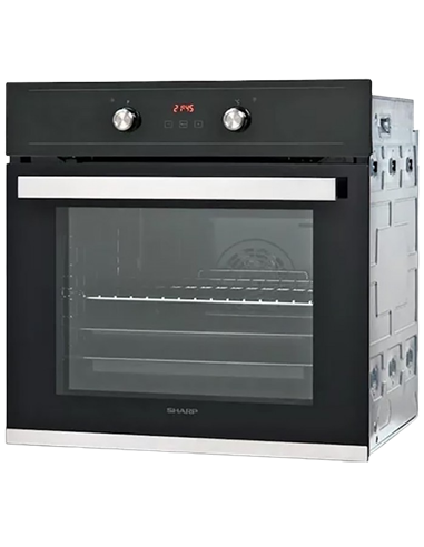 Электрический духовой шкаф Sharp K60V19BQMEU, Чёрный