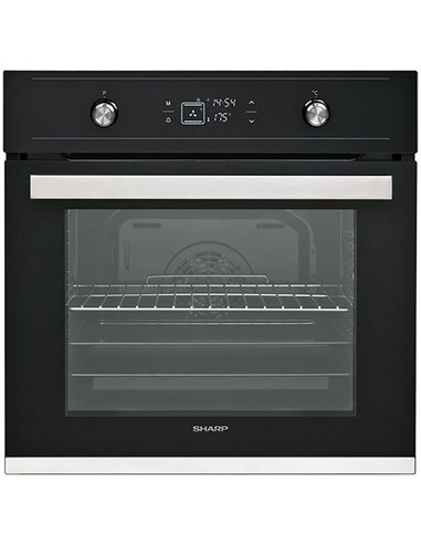 Электрический духовой шкаф Sharp K60V19BQMEU, Чёрный