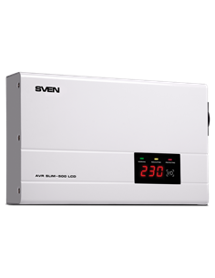 Stabilizator de Tensiune SVEN SLIM AVR-500 LCD, 500VA