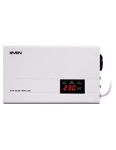 Stabilizator de Tensiune SVEN SLIM AVR-500 LCD, 500VA