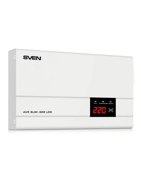 Stabilizator de Tensiune SVEN SLIM AVR-500 LCD, 500VA