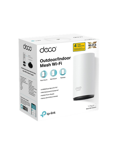 Домашняя Mesh Wi-Fi система TP-LINK Deco X50-Outdoor(1-pack), , Белый