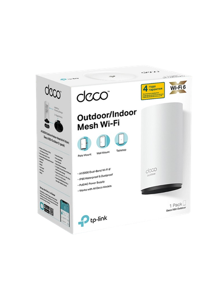Sistem Wi-Fi Mesh TP-LINK Deco X50-Outdoor(1-pack), , Alb