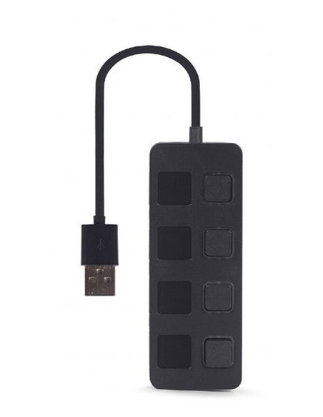 USB-концентратор Gembird UHB-U2P4-05, Чёрный
