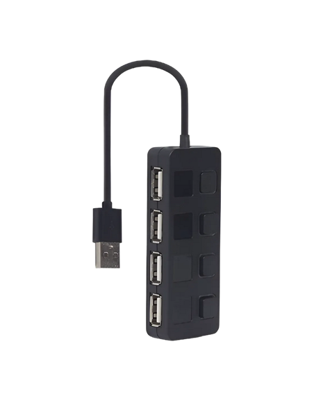 USB-концентратор Gembird UHB-U2P4-05, Чёрный