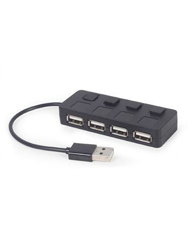 USB-концентратор Gembird UHB-U2P4-05, Чёрный