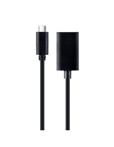 Видеокабель Cablexpert A-CM-DPF-02, USB 3.1 Type-C (M) - DisplayPort (F), 0.15 м, Чёрный