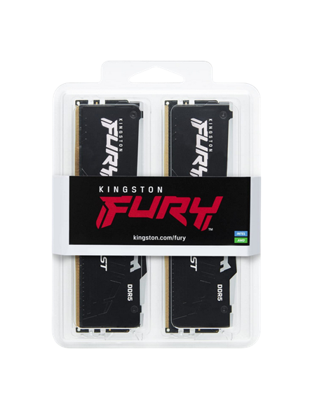 Оперативная память Kingston FURY Beast RGB, DDR5 SDRAM, 5600 МГц, 64Гб, KF556C36BBEAK2-64