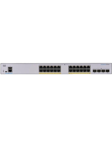 Сетевой коммутатор Cisco CBS350-24FP-4X, 24x 10/100/1000 Мбит/с