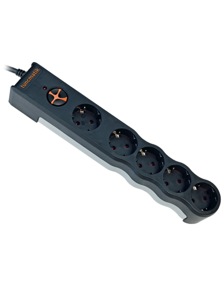 Prelungitor electric Tuncmatik TSK6136, 5 Prize, 1,5m, Negru