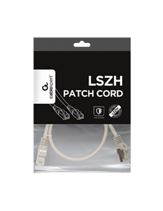 Patch cord Cablexpert PP6A-LSZHCU-0.5M, Cat6A SSTP, 0,5m, Gri 2