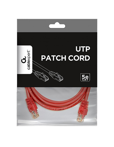 Патч-корд Cablexpert PP12-2M/RO, CAT5e UTP, 2м, Розовый