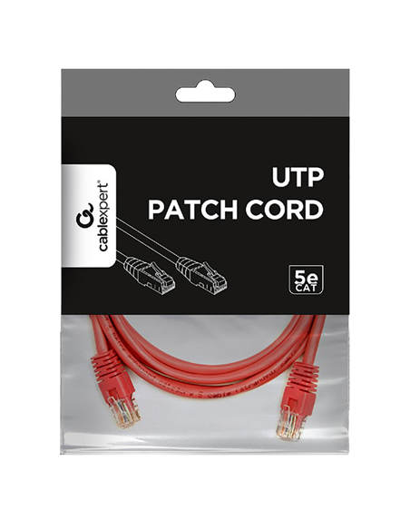 Patch cord Cablexpert PP12-2M/RO, CAT5e UTP, 2m, Roz