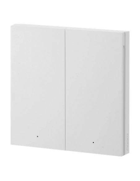 Comutator inteligent AQARA H1, Două chei сu neutru, Alb Comutator inteligent AQARA H1, Două chei сu neutru, Alb