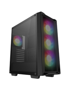 Компьютерный корпус Deepcool CC560 Mesh V2, Midi-Tower, Без блока питания, Чёрный