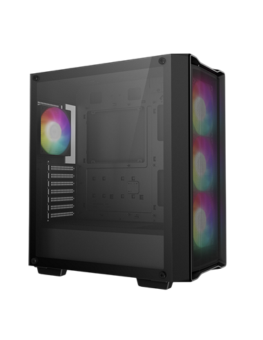Carcasă PC Deepcool CC560 Mesh V2, Midi-Tower, Fără PSU, Negru