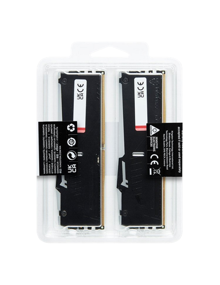 Оперативная память Kingston FURY Beast RGB, DDR5 SDRAM, 5600 МГц, 32 Гб, KF556C36BBEAK2-32 Оперативная память Kingston FURY Beast RGB, DDR5 SDRAM, 5600 МГц, 32 Гб, KF556C36BBEAK2-32