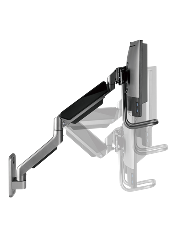 Suport înclinat pe perete Gembird MA-WA2-02, Gri