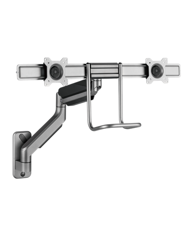 Наклонное настенное крепление Gembird MA-WA2-02, Серый