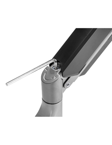 Suport înclinat pe perete Gembird MA-WA2-02, Gri