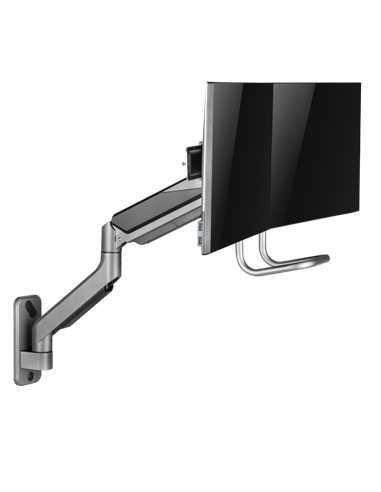 Suport înclinat pe perete Gembird MA-WA2-02, Gri