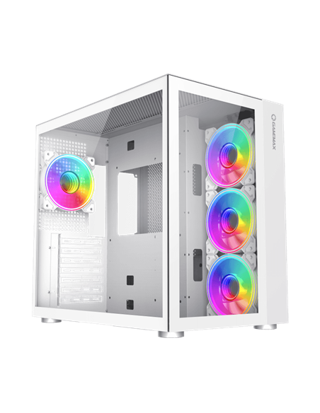 Carcasă PC Gamemax Infinity, Midi-Tower, Fără PSU, Alb