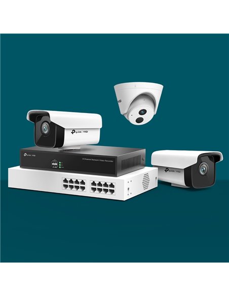 Camera de supraveghere IP TP-LINK VIGI C300HP (4mm), Alb