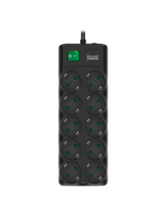 Prelungitor electric SVEN SF-10E-16, 10 Prize, 3m, Negru