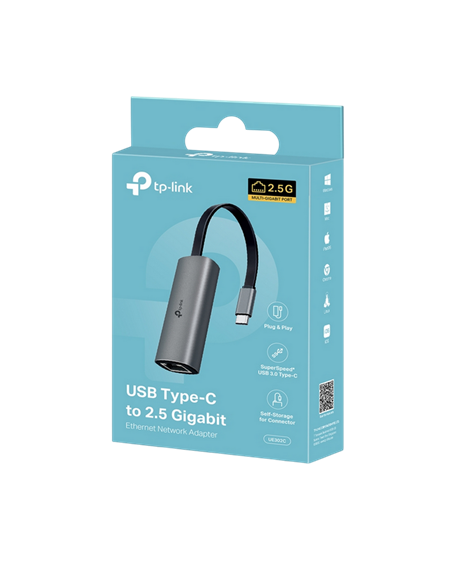 Сетевой адаптер TP-LINK UE302C, Серый