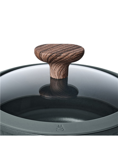 Cratiță RESTO 93901, 2,4L, 20cm, Negru