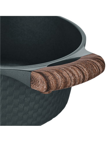 Cratiță RESTO 93901, 2,4L, 20cm, Negru