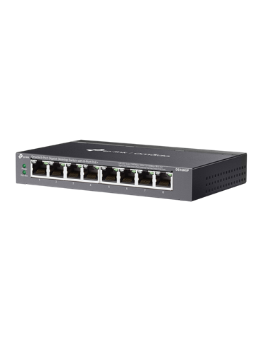 Сетевой коммутатор TP-LINK DS108GP, 8x IEEE 802.3af/at PoE+ Ports