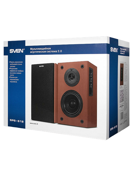 Компьютерные колонки 2.0 SVEN SPS-612, Деревянный