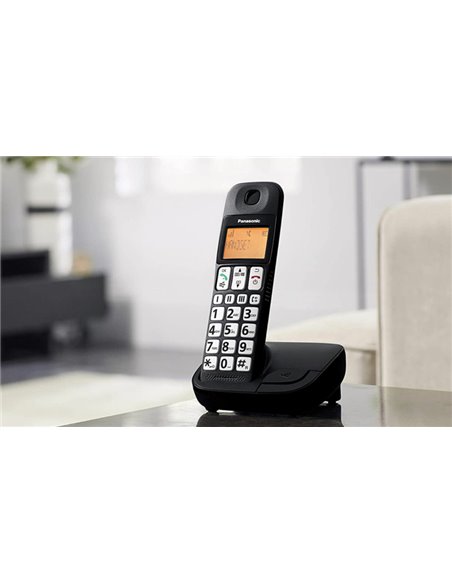 Telefon DECT Panasonic KX-TGE110, Negru