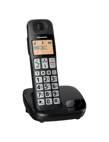 Telefon DECT Panasonic KX-TGE110, Negru