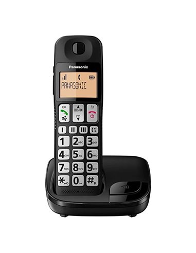 Telefon DECT Panasonic KX-TGE110, Negru