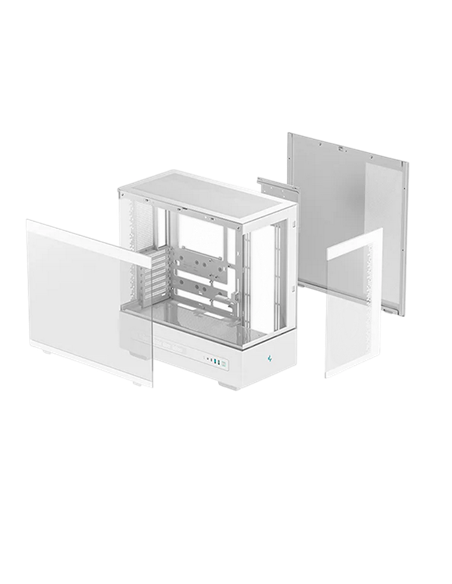 Компьютерный корпус Deepcool CH690 Digital WH, Midi-Tower, Без блока питания, Белый