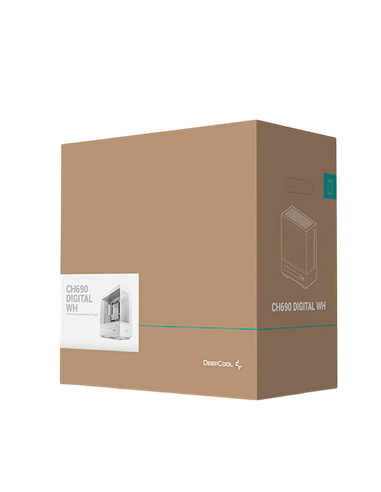 Компьютерный корпус Deepcool CH690 Digital WH, Midi-Tower, Без блока питания, Белый