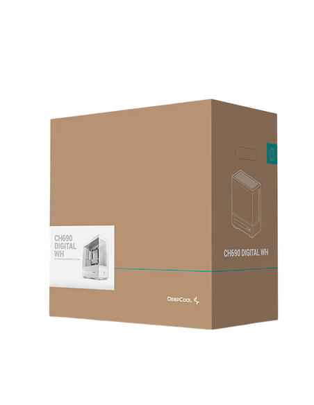 Компьютерный корпус Deepcool CH690 Digital WH, Midi-Tower, Без блока питания, Белый