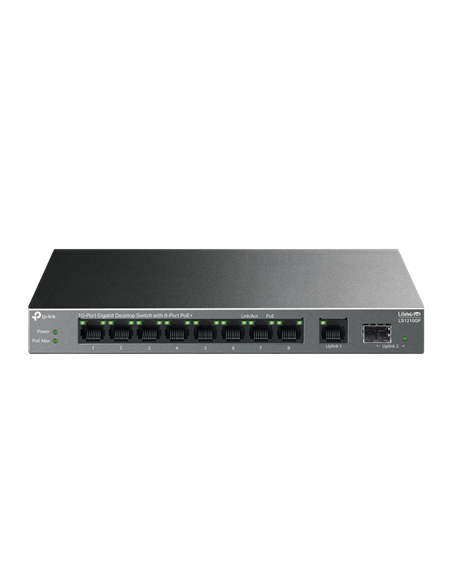 PoE коммутатор TP-LINK LS1210GP, 802.3af/at PoE