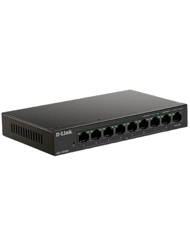 PoE коммутатор D-Link DES-1009MP, 8x IEEE 802.3af/at