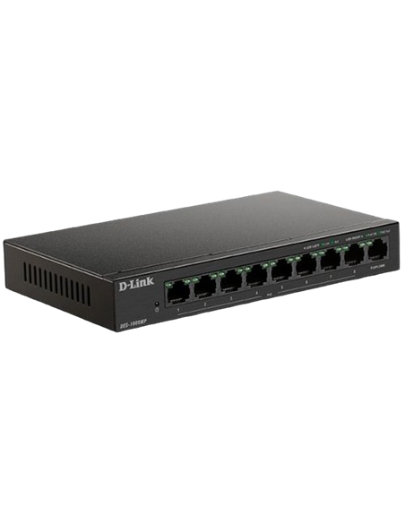 PoE коммутатор D-Link DES-1009MP, 8x IEEE 802.3af/at