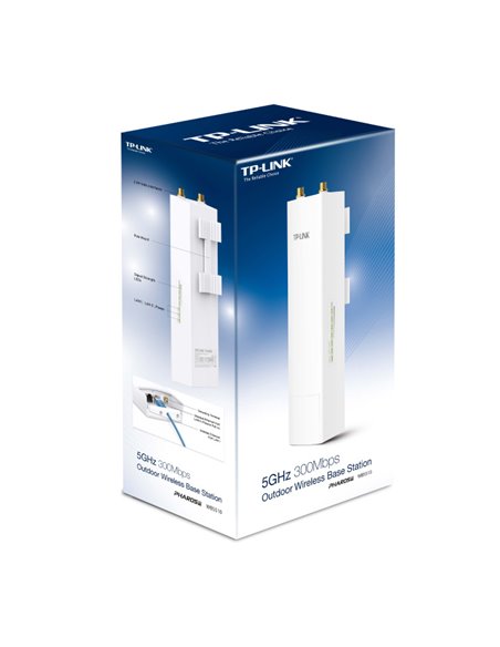 Punct de acces exterior TP-LINK WBS510, 300 Mbps, Alb