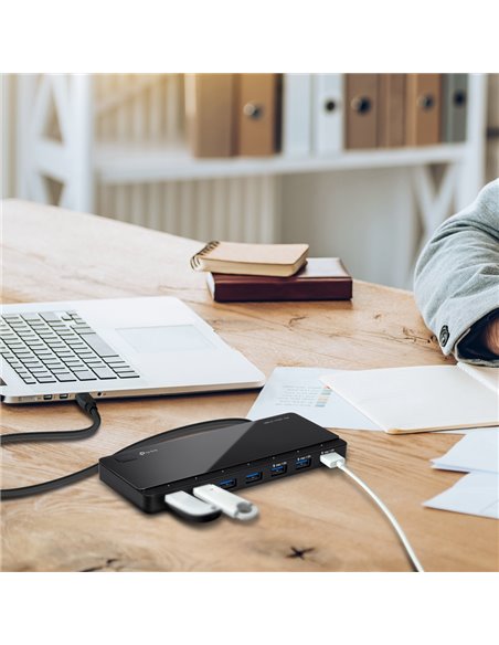 USB-концентратор TP-LINK UH700, Чёрный