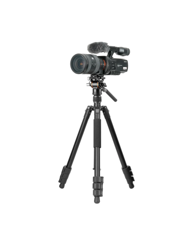 Штатив для видеокамер Vanguard VESTA GO 234AV10, Видеоголовка, Чёрный