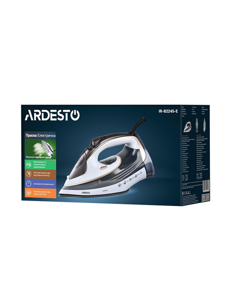 Утюг Ardesto IR-B2245-E, 2400Вт, Серый | Белый