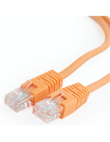 Patch cord Cablexpert PP12-0.5M/O, CAT5e UTP, 0,5m, Portocaliu